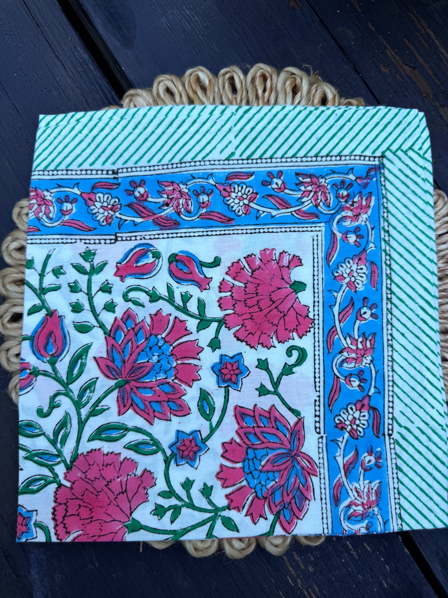 Hand Block Print Table Napkins | Marigold & Mint