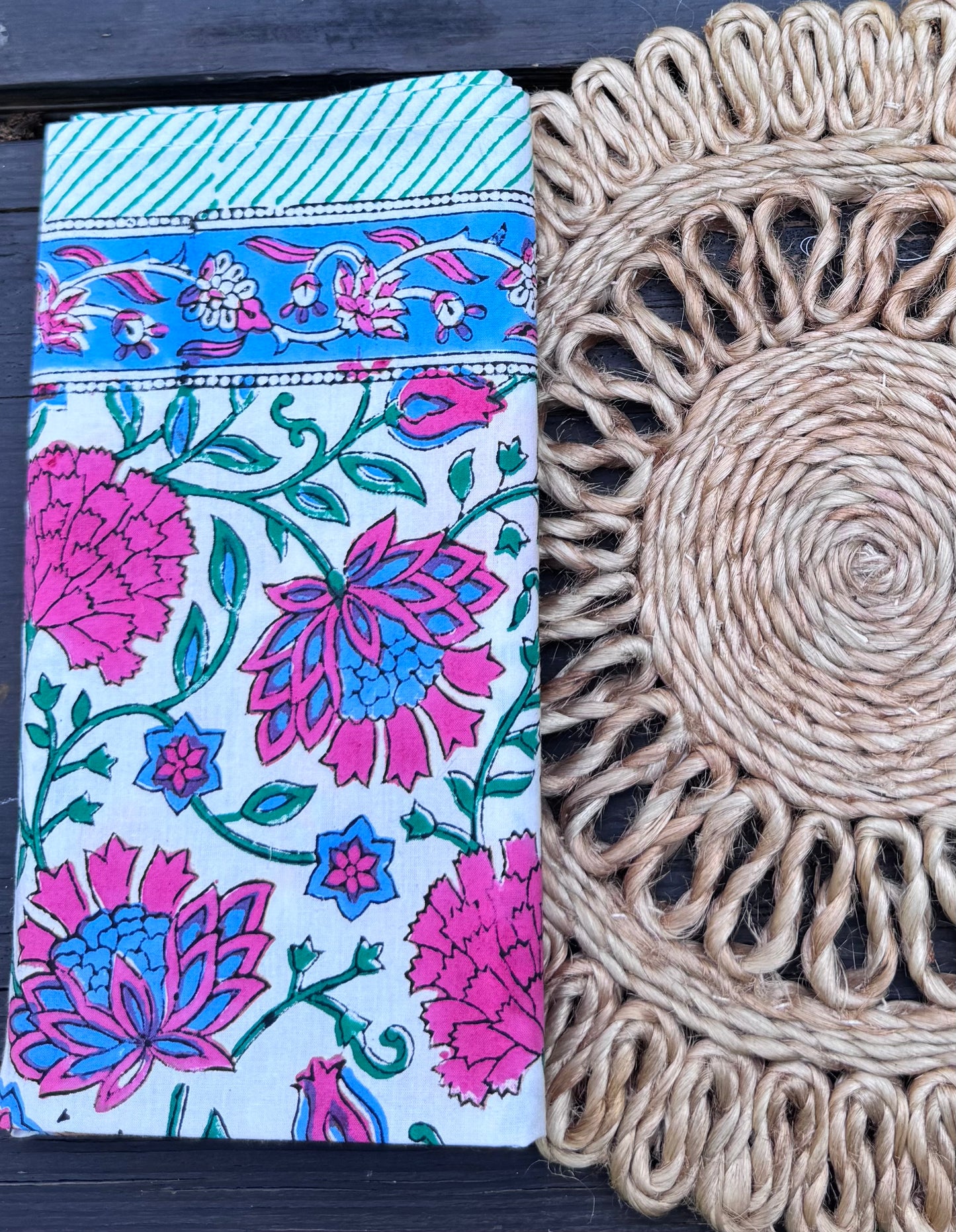 Hand Block Print Table Napkins | Marigold & Mint