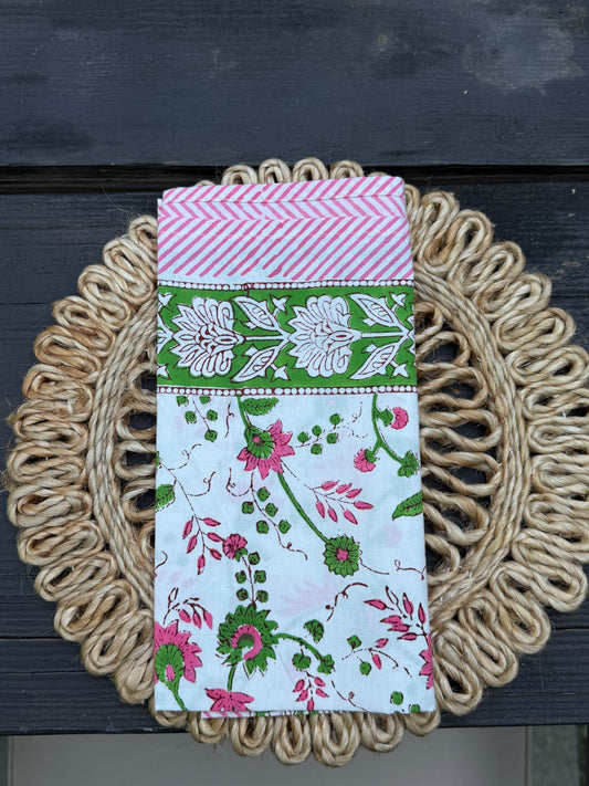 Hand Block Print Table Napkins | Garden Vine
