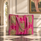 Pink Tiger Quilted Tote Bag