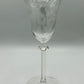 Set of Six Vintage Elegant Wine Glasses with Etched Floral Motif by Imperial Glass-Ohio - DharBazaar