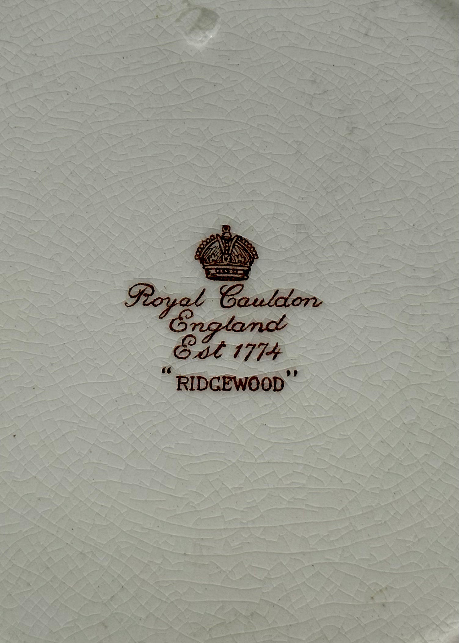 Set of 6 Antique Royal Cauldon Ridgewood Lunch Plates with Rare 'The Sportsman Pattern' I Transferware - DharBazaar