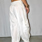 White Haram Pants | Get Ready for Summer | Made with 100% Cotton | Breathable and Flowy Design - DharBazaar