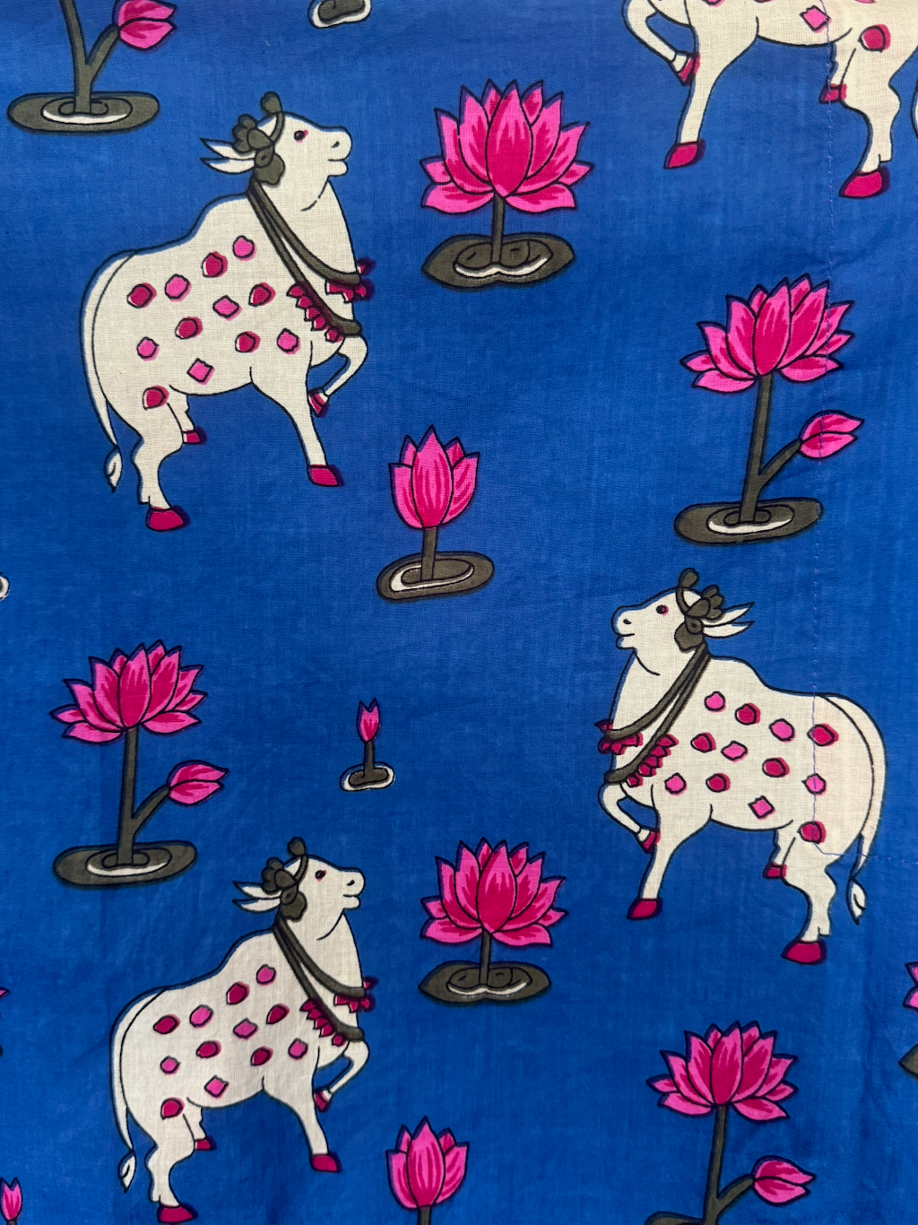Lotus and Cow Kaftan