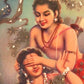 Ram & Sita Playing in 14-Year Exile I Calendar Art I Bazaar Art I Indian Art I Vintage Indian Prints I Wallart I Home Decor - DharBazaar