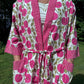 Hand-Block Print Robe | Dahlia