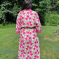 Hand-Block Print Robe | Dahlia