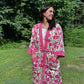 Hand-Block Print Robe | Dahlia
