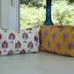 Set of 3 Mughal Pattern Travel Pouches Collection | Cosmetics Bag | Travel Essentials | Toiletries Bag | Makeup Bag - DharBazaar