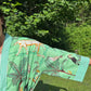 Hand-Block Print Robe | Mint Leopard