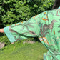 Hand-Block Print Robe | Mint Leopard