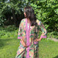 Hand-Block Print Robe | Sunrise Jungle