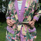 Hand-Block Print Robe | Sunrise Jungle