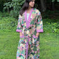 Hand-Block Print Robe | Sunrise Jungle