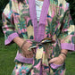 Hand-Block Print Robe | Sunrise Jungle