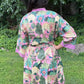 Hand-Block Print Robe | Sunrise Jungle