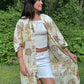 Hand-Block Print Robe | Autumn