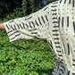 Hand-Block Print Robe | Midnight Brush (Cream)
