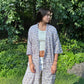 Hand-Block Print Robe | Lavender Fields