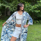 Hand-Block Print Robe | Owl Club