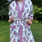 Hand-Block Print Robe | Pink Genda