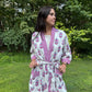 Hand-Block Print Robe | Pink Genda