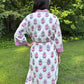 Hand-Block Print Robe | Pink Genda
