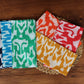 New! | Solid-Color Ikat Dinner Napkins | Set of Six Napkins | Hand Block Printed Napkins | 100% Cotton Napkins | Fine Dining Napkins - DharBazaar