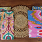 New! | Multi-Color Ikat Dinner Napkins | Set of Six Napkins | Hand Block Printed Napkins | 100% Cotton Napkins | Fine Dining Napkins - DharBazaar