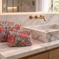 Coral Floral Quilted Toiltery Bar Trio