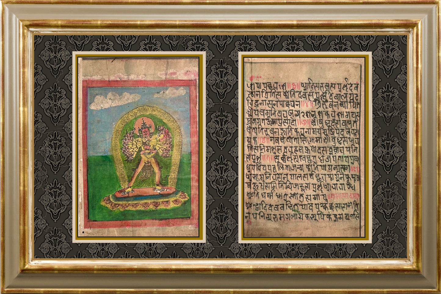 Antique Buddhist Tsakli Card Paintings; Series 5 I Tibetan Art  I Buddhist Paintings I Wall Art I Decor - DharBazaar