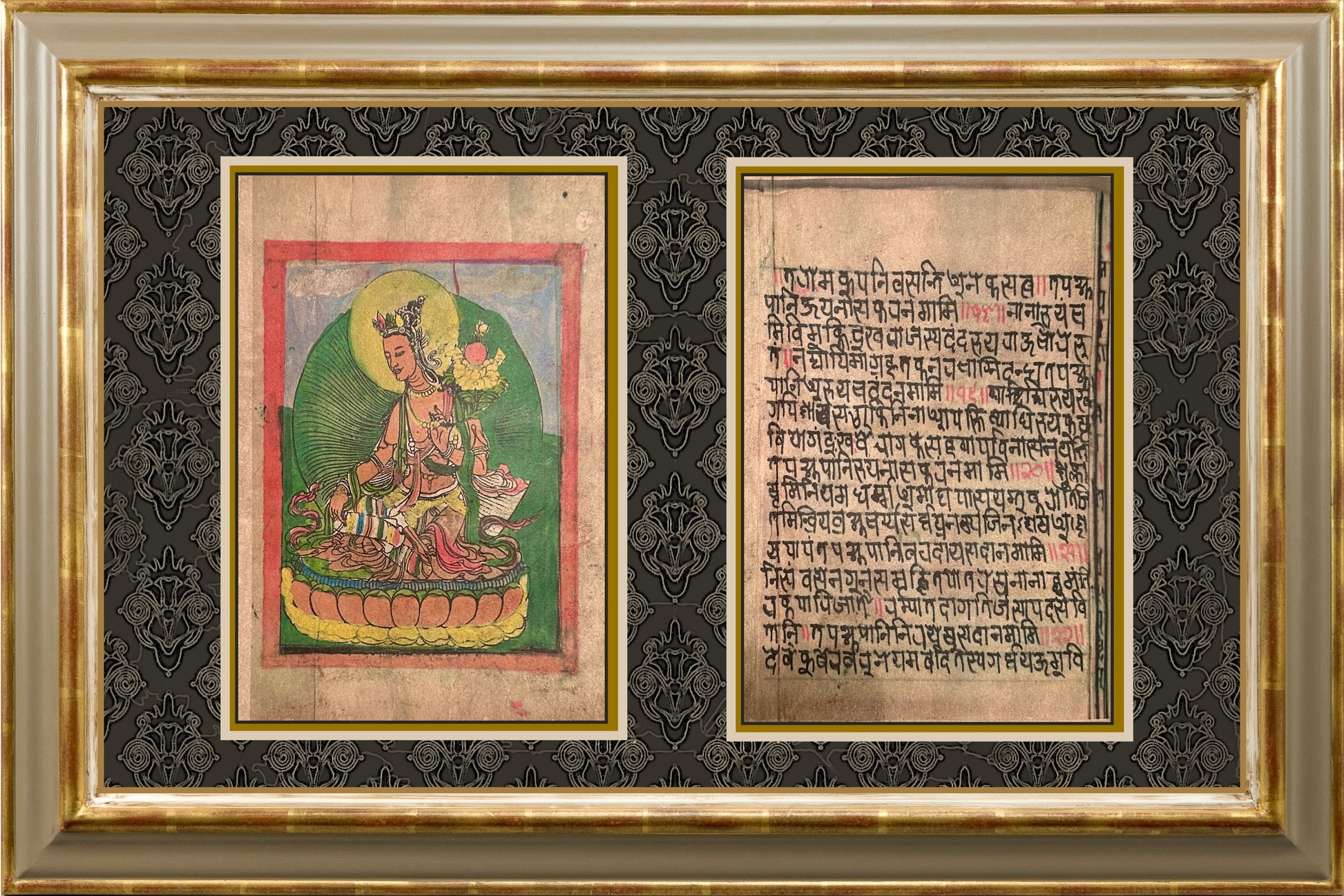 Antique Buddhist Tsakli Card Paintings; Series 3 I Tibetan Art  I Buddhist Paintings I Wall Art I Decor - DharBazaar