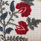 Set of Three White and Red Hand-block Printed Travel Bags
