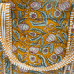 Mustard Floral Travel Tote Bag