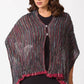 Black and Taupe Silk & Wool Wrap I Silk Shawl I Evening Wrap I Wool Shawl - DharBazaar