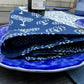 Block Print Dinner Napkins, Blue Series 9, Cloth Napkins, Wedding Napkins - DharBazaar