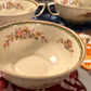 Vintage english soup bowls with under plates by Johnson Brothers #JohnsonBrothers #SoupPlates #VintageBowls - DharBazaar