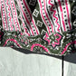 Mens Cotton Hand-block Print Pajamas in Pink, black and White Pattern - DharBazaar