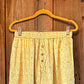 Mens Cotton Hand-block Print Pajamas with Yellow and White Stripes - DharBazaar