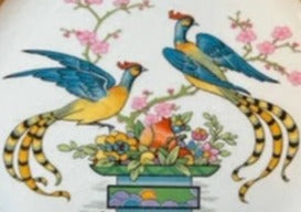 Johnson Brothers Fushan Pattern - Bread or Cake Plates (sold as set of 4) #JohnsonBrothers #ChinoiserieBirds #ClassicDesign - DharBazaar