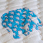 Hand-block Printed Reversible Double Comforter with Blue Elephants - DharBazaar