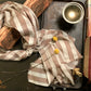 Kashmiri Shawl with Beige and Brown Check - DharBazaar