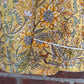 Chinoiserie Inspired Hand-block Print Pajamas in Yellow - DharBazaar