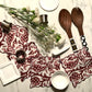 Brown Batik Lunch Napkins - DharBazaar