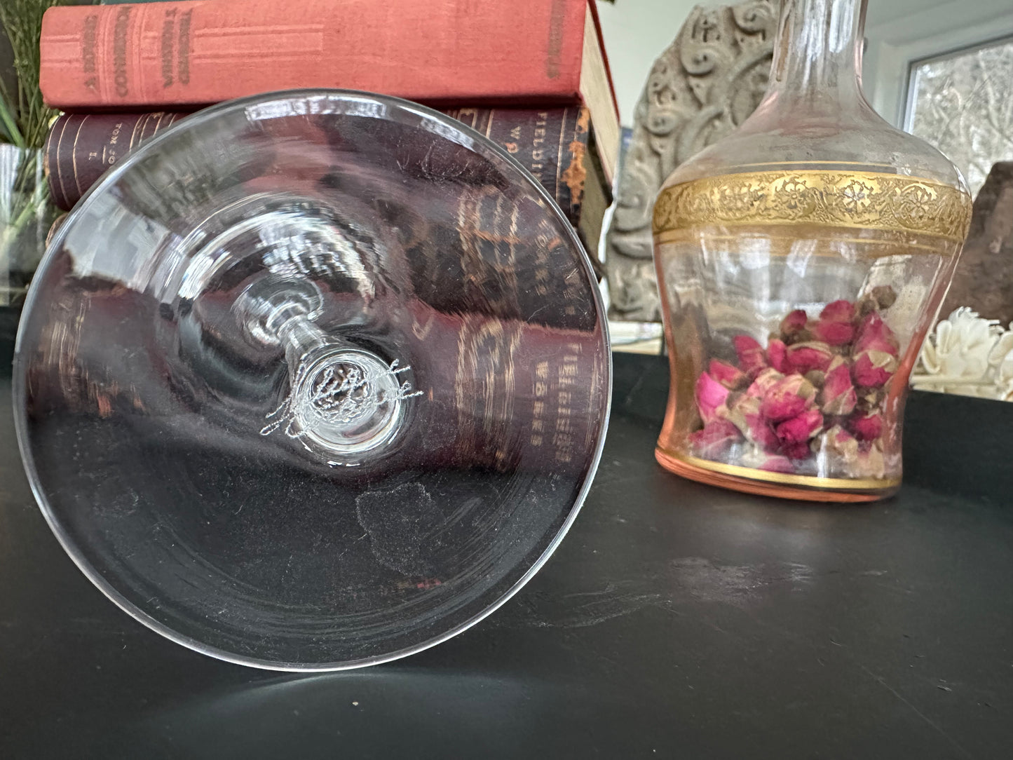 Set of six Signed Vintage Lalique Wine Glasses #Lalique #VintageWineGlasses #LoveWine - DharBazaar