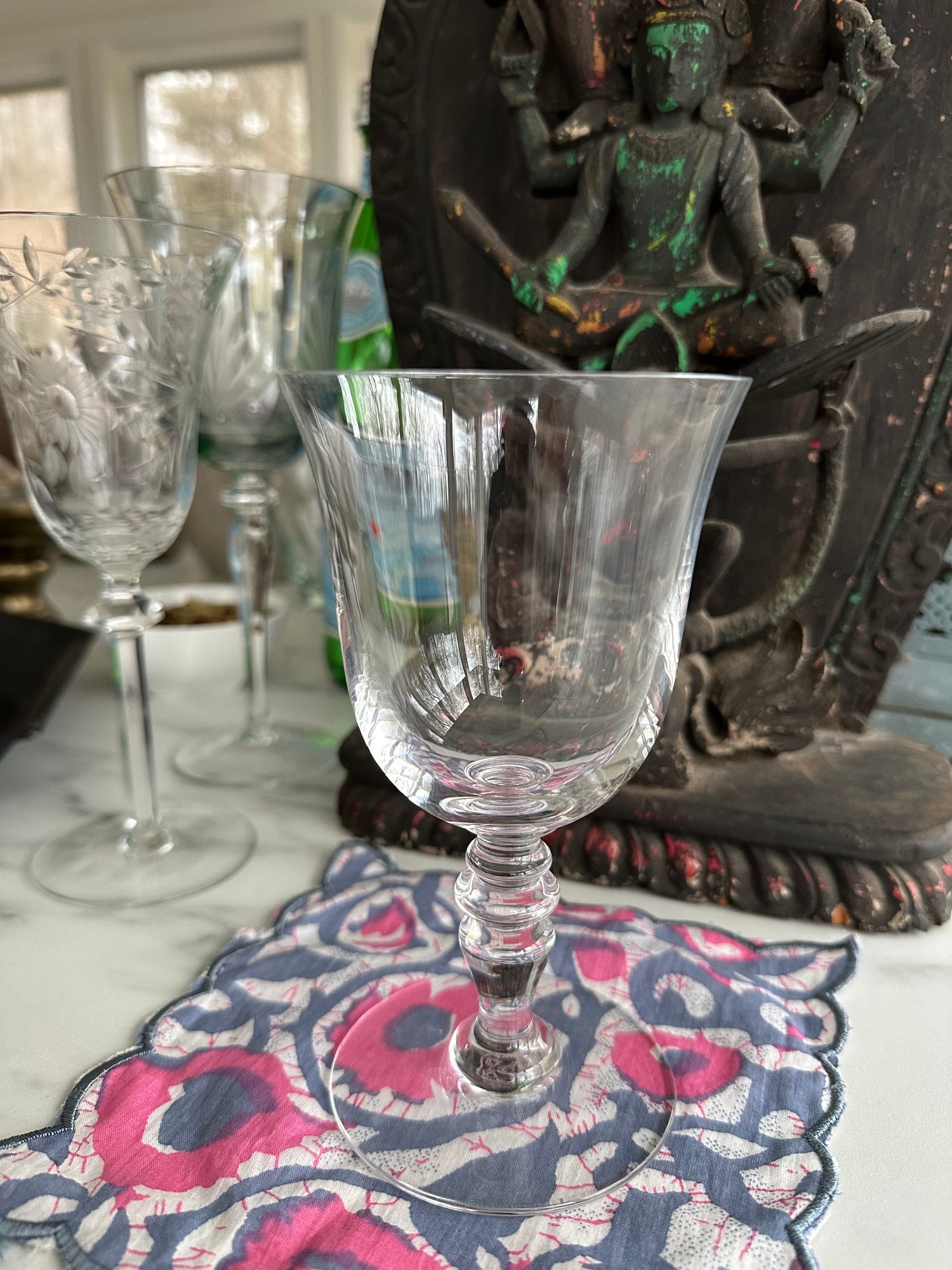 Set of four Provence by Baccarat Wine Glasses or Water Goblet #WineGlasses #WaterGoblets #Baccarat - DharBazaar
