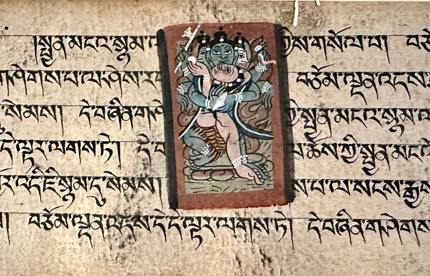 Early Buddhist Manuscript Paintings Panel - 2 #BuddhistPaintings #TibetanArt #BuddhistAntique - DharBazaar