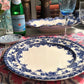 Blue and white vintage dinner plates
