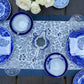 Blue Table Runner, Table Mats, Wedding Table Runner, Table Cloth - DharBazaar