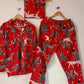 Lush Jungle Pajama Set in Red - DharBazaar